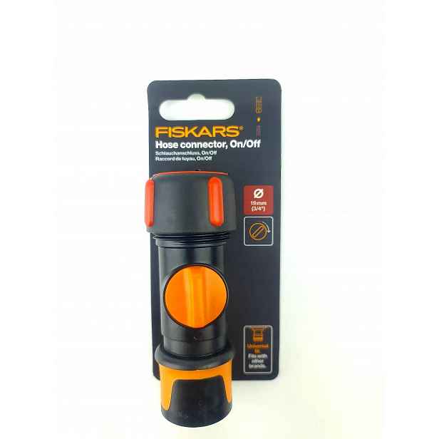 Rychlospojka s ventilem 3/4 1027087 Spojka Fiskars Regulace Hadice Zavlažovač