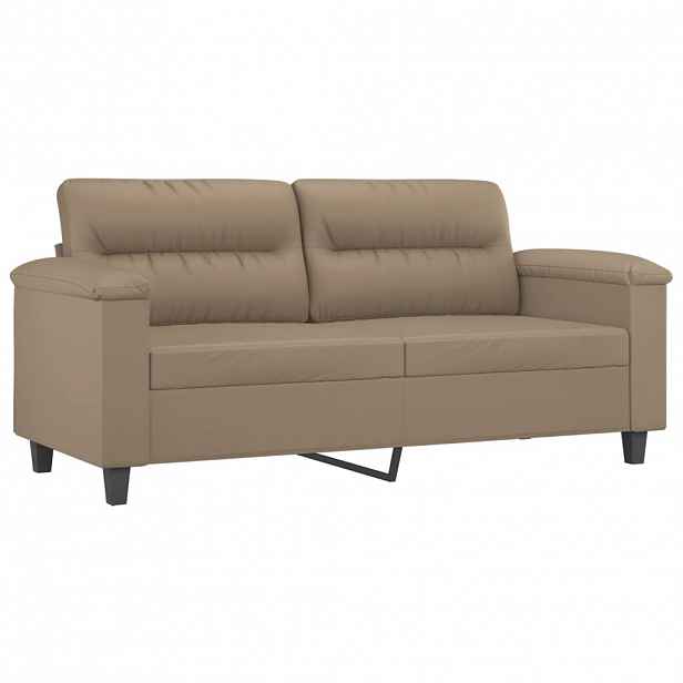 vidaXL 2místná pohovka cappuccino 140 cm umělá kůže
