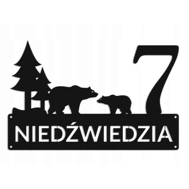 Číslo Na Dům 48 cm Tabule Adresa Ocel ul. Niedździa