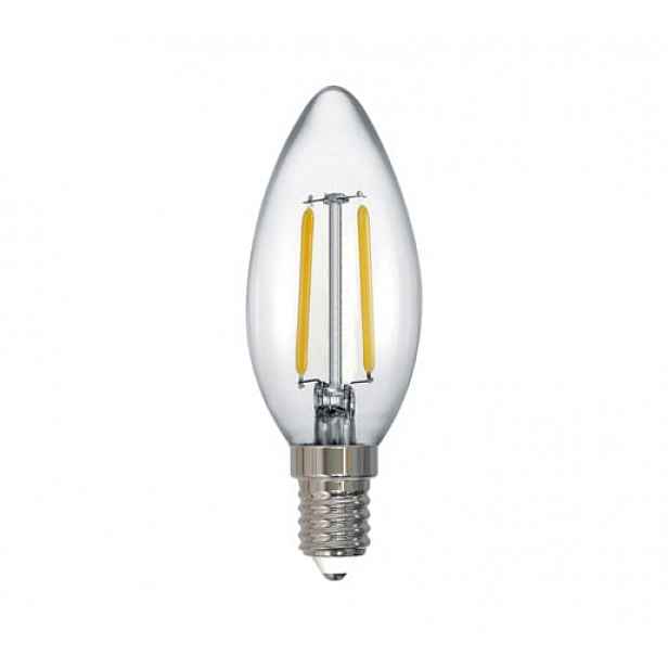 LED žárovka Trio Kerze transparent 989-200