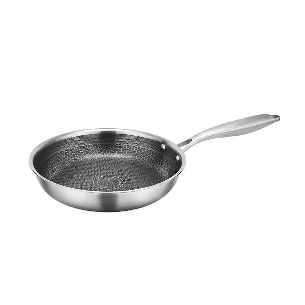 Nerezová pánev KITCHISIMO Chef 24cm nepřilnavý povrch