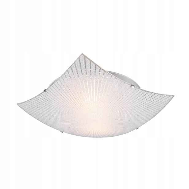 Stropní Svítidlo stropní svítidlo stříbrná moderní skleněná čtvercová lampa 2 body Trio