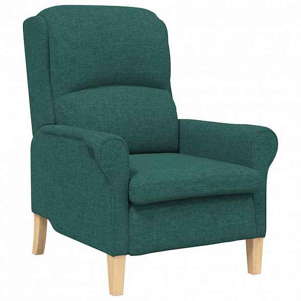 vidaXL křeslo Tmavě zelená textil