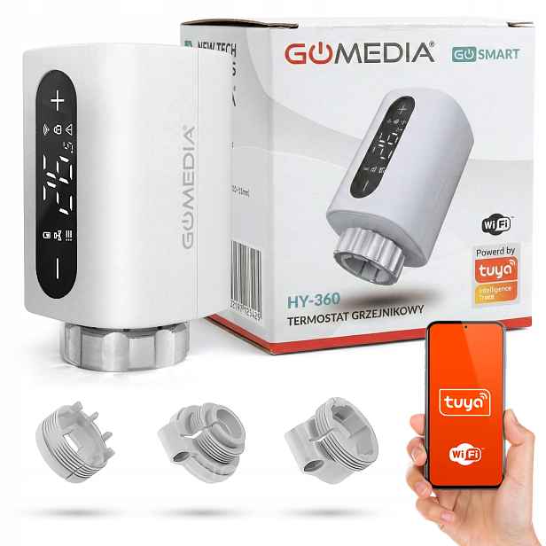 Inteligentní Termostatický Ventil Hlavice Radiátoru s LCD Smart Home Tuya WiFi