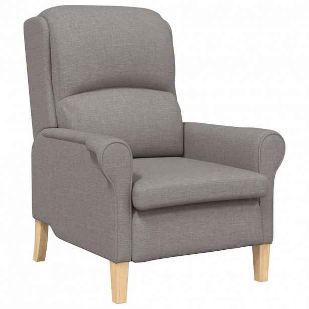 vidaXL křeslo Taupe textil