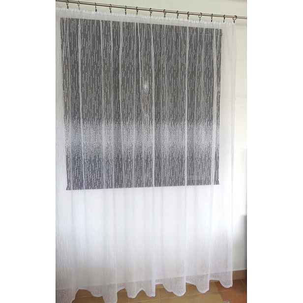 Mg Záclona žakár 4565 Bílá 400x230 cm Hotová Obšitá M