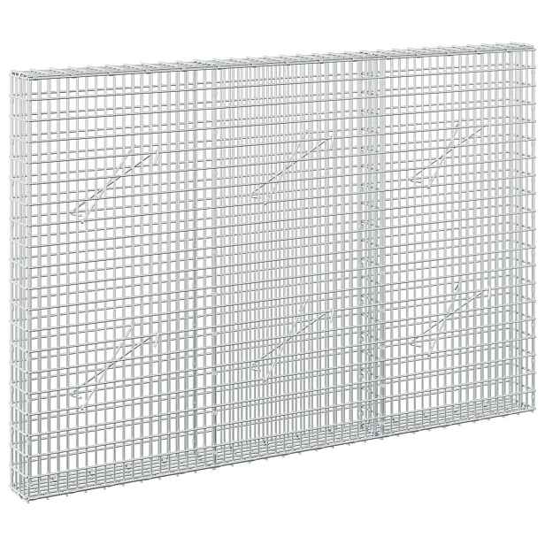 vidaXL Gabion s drátem 5 mm a síťkou 5x2,5 cm 150x10x100 cm