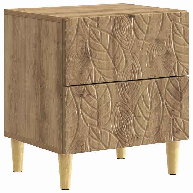 vidaXL Noční stolek Dub artisan 43 x 34,5 x 48 cm Kompozitní dřevo