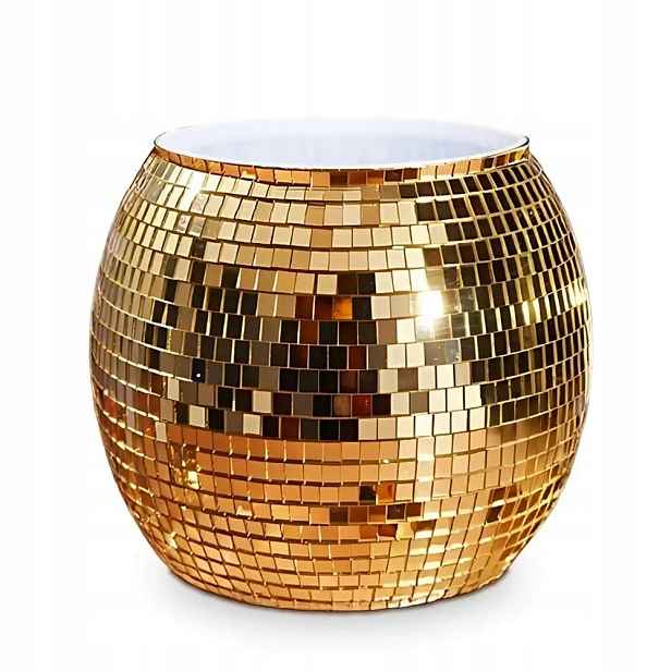 Kbelík Na Led Zlatá Disco Koule 11 Litrů – Efektní Dekorace Na Párty