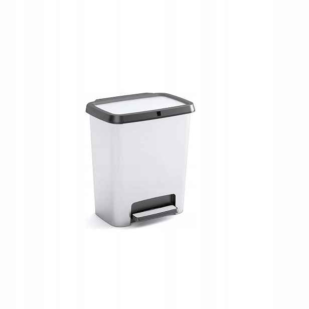 Koš na odpad Compatta Style Steel rec. 12+12L, stříbrný