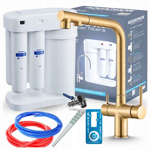 Kuchyňský Poddřezový Filtr Aquaphor Morion A Baterie Pro Vodní Filtr