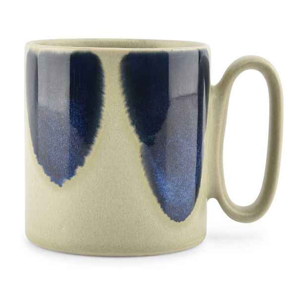 Modrý/béžový kameninový hrnek 390 ml Paint – Salt&Pepper