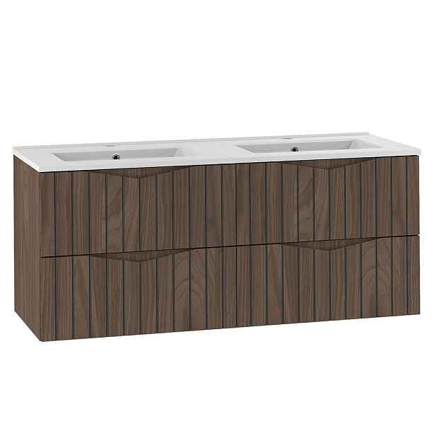 Petits-meubles DVOJUMYVADLO 120cm Siena Dřevo a černá