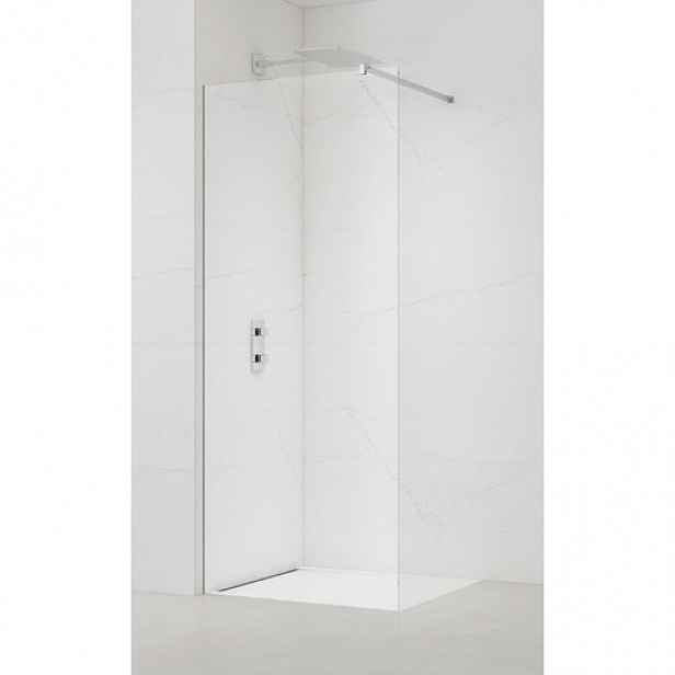 Sprchová zástěna SAT walk-in 130 cm se skrytým profilem pod obklad SATBWI130PRPO