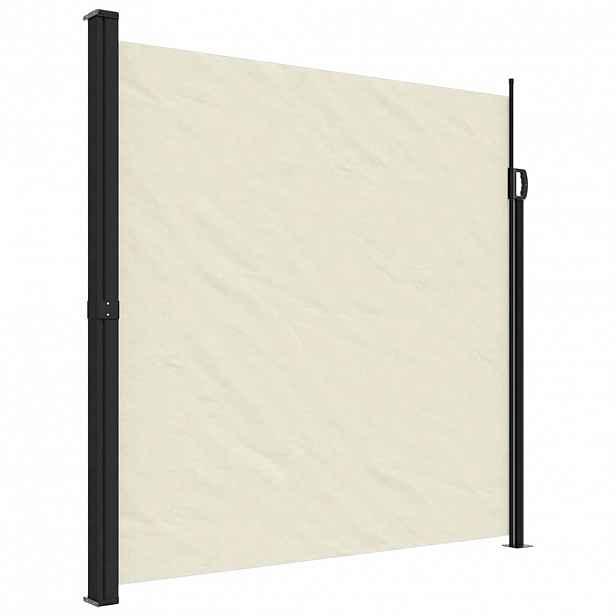 vidaXL Zatahovací boční markýza krémová 200 x 300 cm