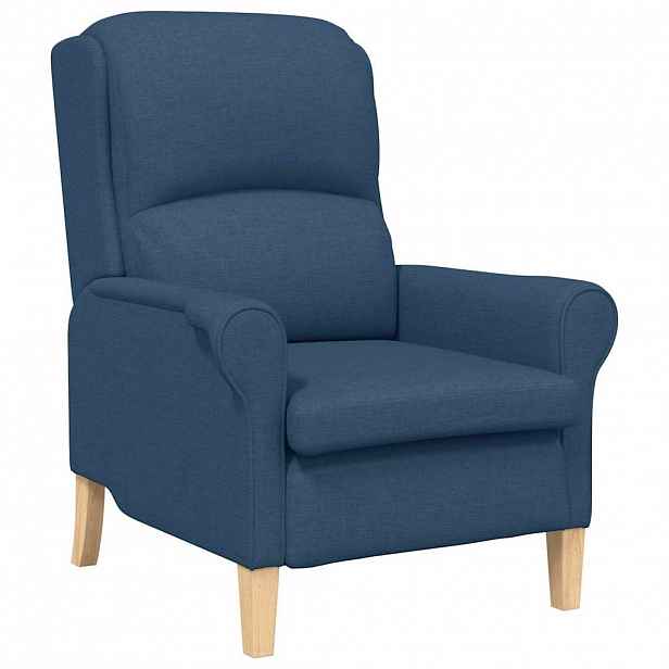 vidaXL křeslo Modrá textil
