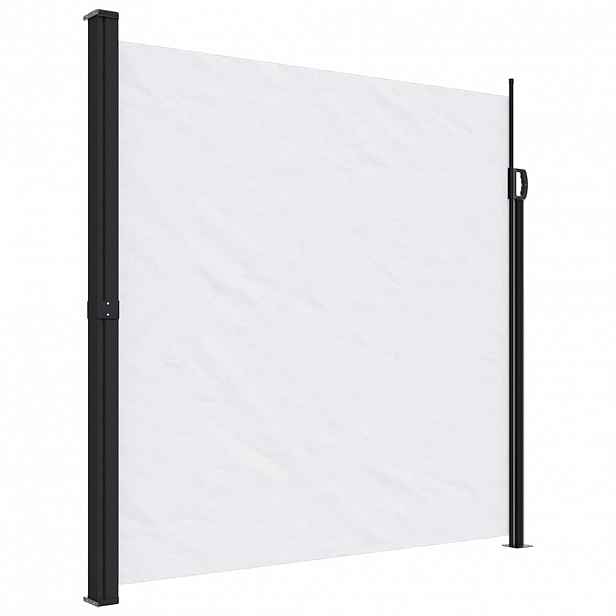 vidaXL Zatahovací boční markýza bílá 200 x 300 cm