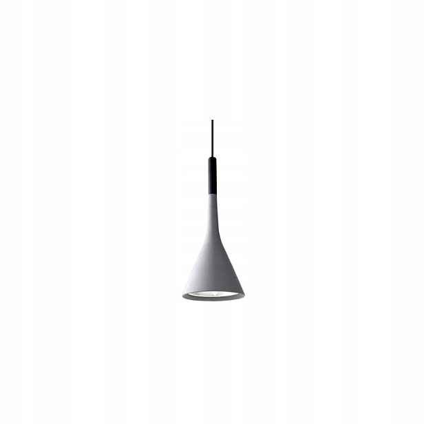 Závěsná lampa Kovová Flat C Šedá Kužel Toolight