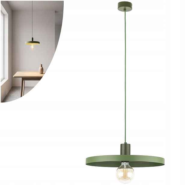 Závěsná stropní lampa Zelený moderní lustr Sila E27 Tk Lighting