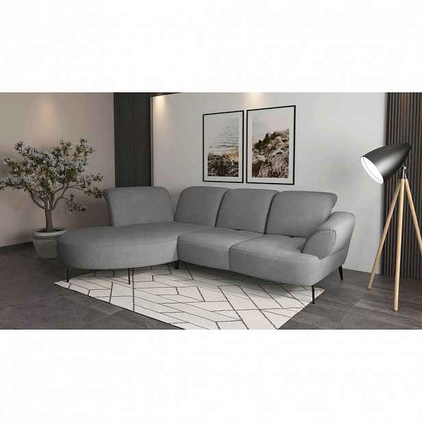 Sit & More ROHOVÁ SEDAČKA, textil, šedá