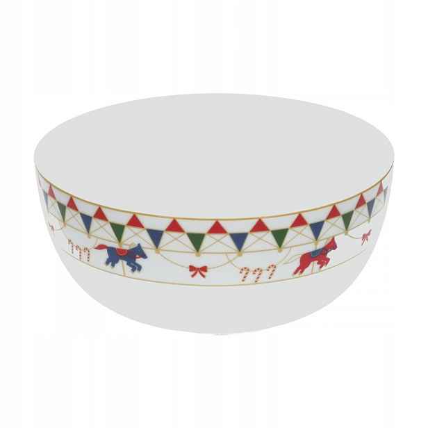 Miska na salát 25 cm Xmas Carousel Rose&Tulipani