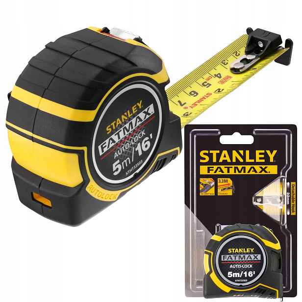 Svinovací Metr Stanley XTHT0-33503 5 m s magnetem Autolock Metrová Odměrka