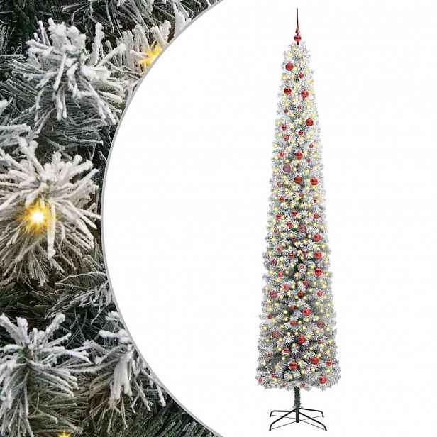 vidaXL Umělý vánoční stromeček Zelená 300 cm PVC, ocel a plast