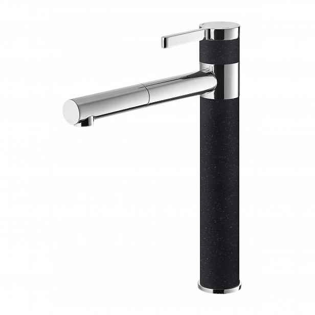 Kuchyňská Baterie Do Dřezu Flusso Černá Baterie Do Dřezu