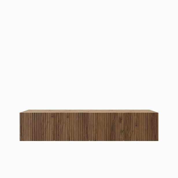 MASSENO ZÁVĚSNÝ TV STOLEK LIVO, 200/41/40 cm, dub Artisan /, dekor dub