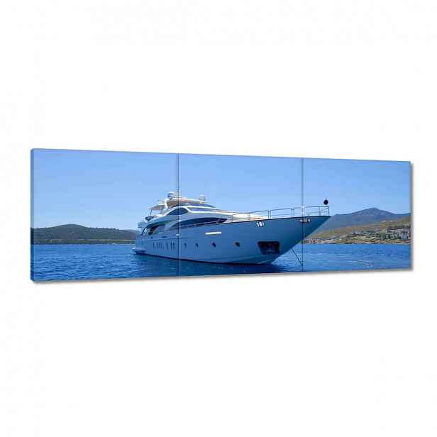 Obrazy 120x40 Luxusní motorový člun