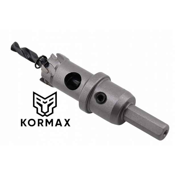 Děrovací Korunkový Vrták na kov 28 mm x 25 mm, krátký karbidový jádrový vrták Tct Hd