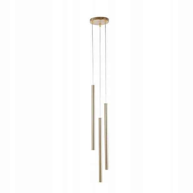Převis Stropní Svítidlo Zlatý lustr z kovu 3xG9 pro jídelnu Sigma Lighting