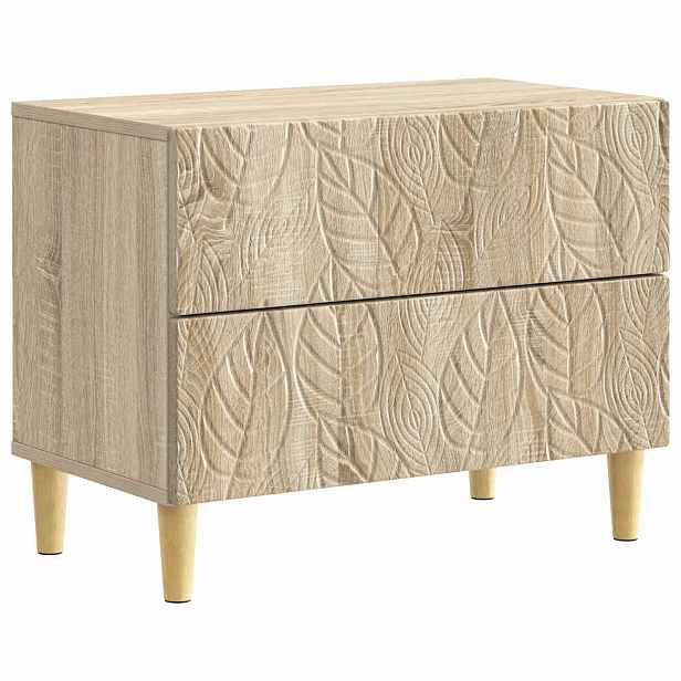 vidaXL Noční stolek Dub sonoma 62 x 34,5 x 48 cm Kompozitní dřevo