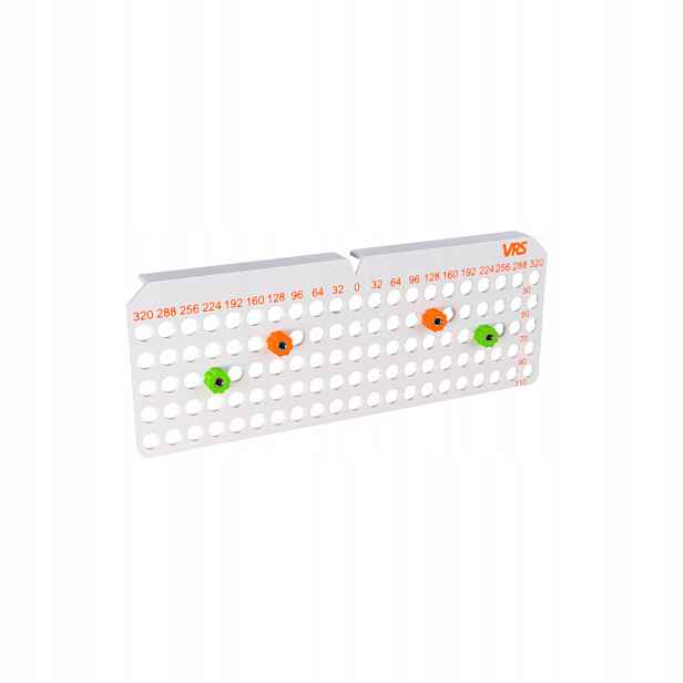 Vrtací měřítko pro nábytkové úchytky – verze XL (320/110 mm)