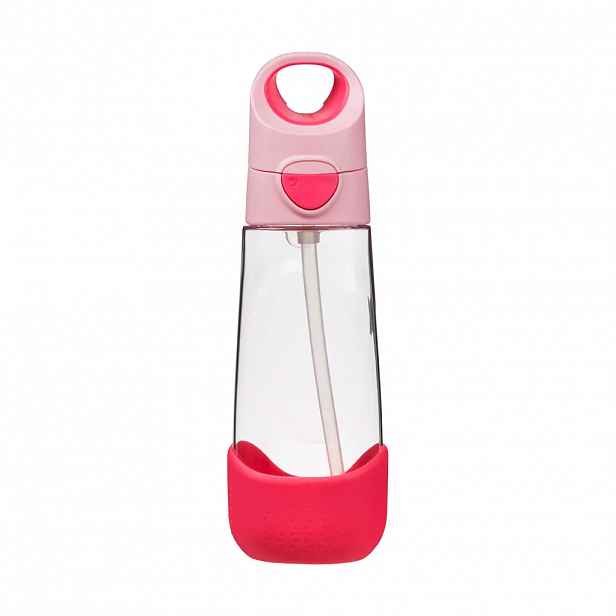 b.box Lahev na pití s brčkem 600 ml varianta: flamingo fizz