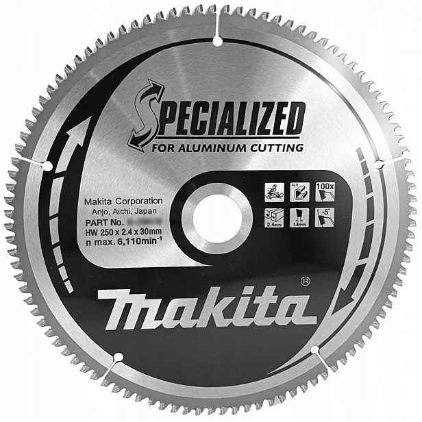 Pilový kotouč s vidlicí Makita B-33314 250x30 mm 100z pro hliník
