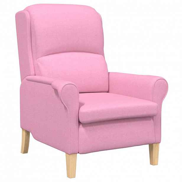 vidaXL křeslo Růžová textil