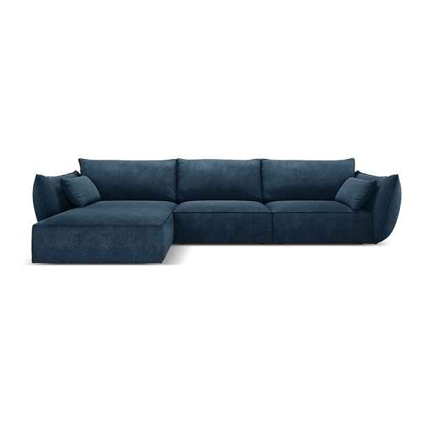 Tmavě modrá rohová pohovka (levý roh) Vanda – Mazzini Sofas