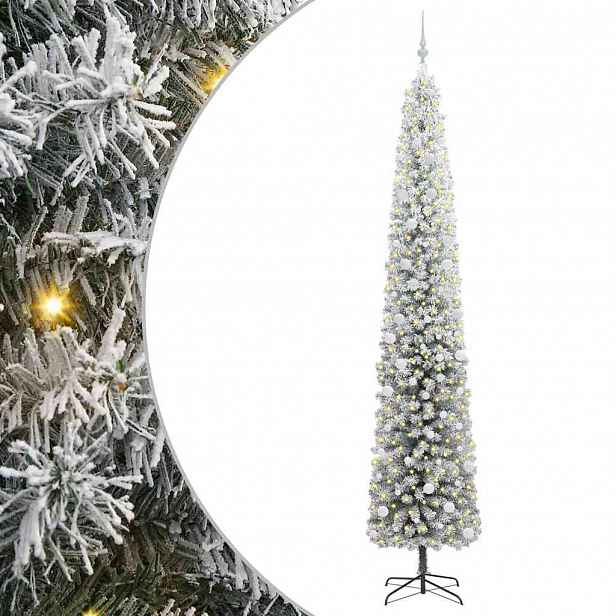 vidaXL Umělý vánoční stromeček Zelená 300 cm PVC, ocel a plast