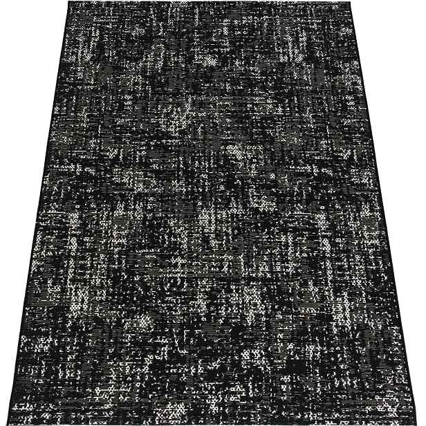 Černý Koberec Silný Moderní Boho Do Ložnice 120x170