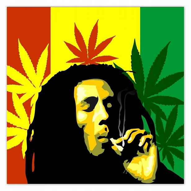 Plakáty 140x140 Rastaman