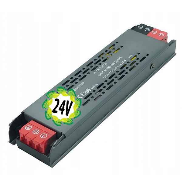Profesionální plochý napájecí zdroj 24V 8,33A Výkonný 200W IP20 Slim Led pásky