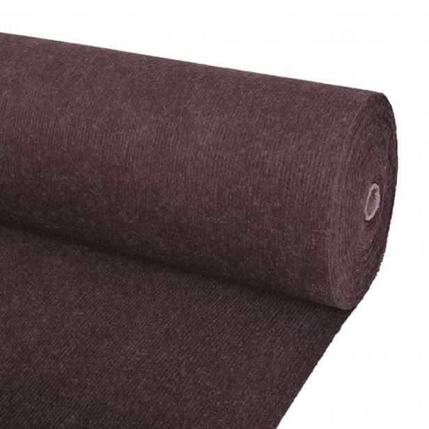 vidaXL Koberec Hnědá 1,2 x 15 m Polyester