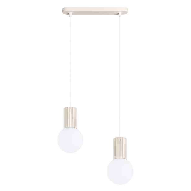 Závěsná lampa Halo 2L béžová Svítidlo Stropní osvětlení Kule Zwis Sollux