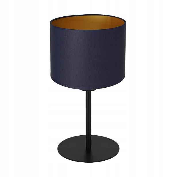 Luminex Stolní lampa Arden 34 cm, tmavě modré stínidlo, 1xE27 15W