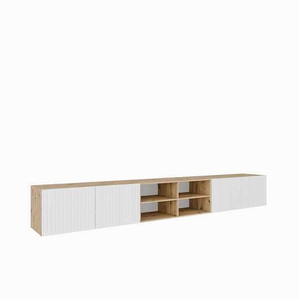 MASSENO ZÁVĚSNÝ TV STOLEK LIVO, 300/41/40 cm, dub Artisan