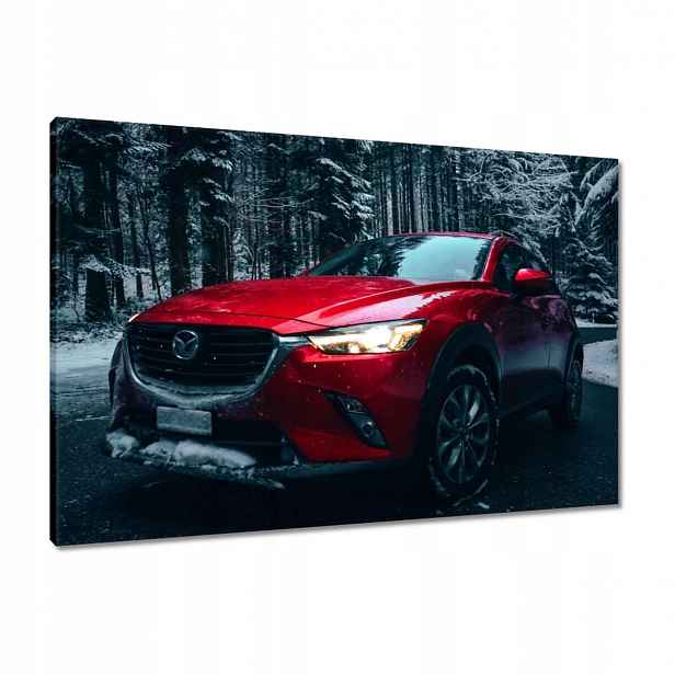 Obrazy 90x60 Červená Mazda Auto