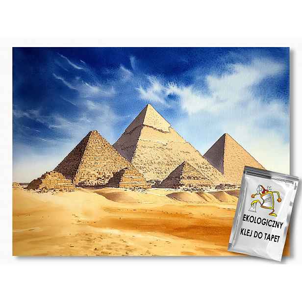 Fototapeta Flizelina Krajina Afrika Egypt Poušť Pyramidy 368x254 130g