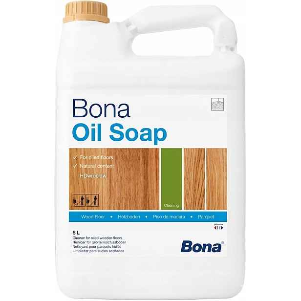 Mýdlo na olejované dřevěné podlahy Bona Soap 5L