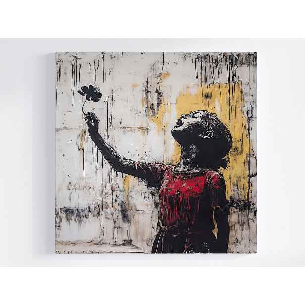 Obraz Na Plátně Canvas Graffiti Street Art Dítě Svoboda Naděje 50x50